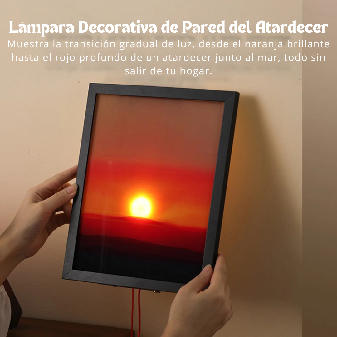 Atardecer Luminoso Estilo Cuadro