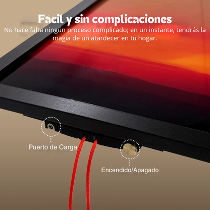 Atardecer Luminoso Estilo Cuadro